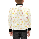 Horseshoes Pattern Print Design 02 Kids' Boys' Girls' Bomber Jacket