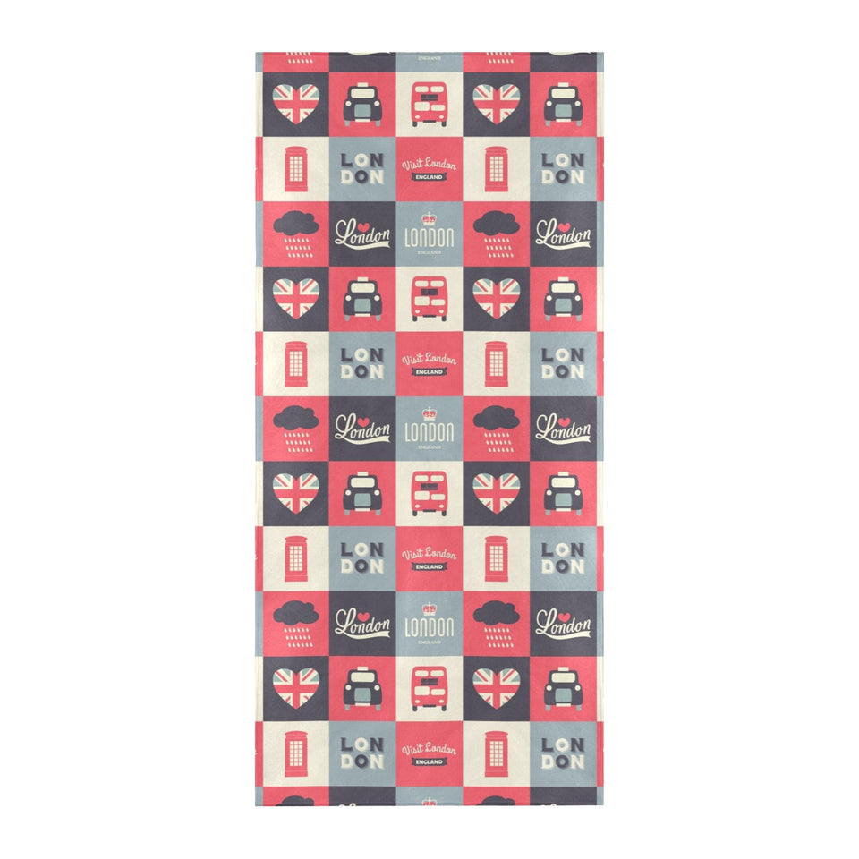 British Pattern Print Design 05 Beach Towel