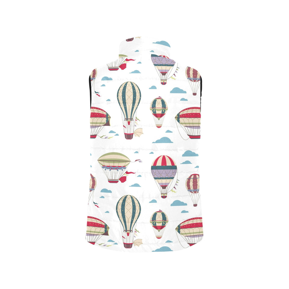 Hot air balloon pattern Women's Padded Vest