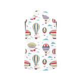 Hot air balloon pattern Women's Padded Vest