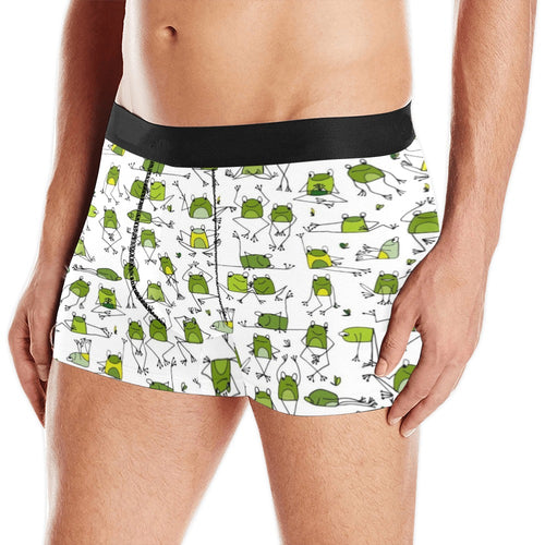Sketch funny frog pattern Men's All Over Print Boxer Briefs Men's Underwear