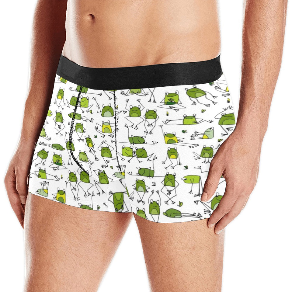 Sketch funny frog pattern Men's All Over Print Boxer Briefs Men's Underwear