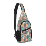 Gear Pattern Print Design 05 All Over Print Chest Bag