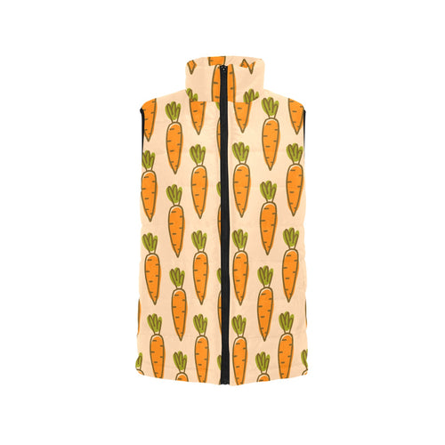 Carrot Pattern Print Design 04 Men's Padded Vest