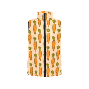 Carrot Pattern Print Design 04 Men's Padded Vest
