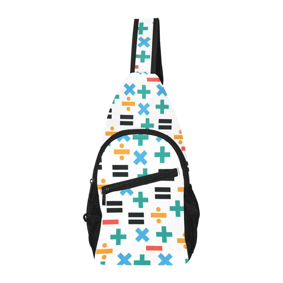 Math Pattern Print Design 05 All Over Print Chest Bag
