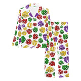 Dice Pattern Print Design 03 Women's Long Pajama Set
