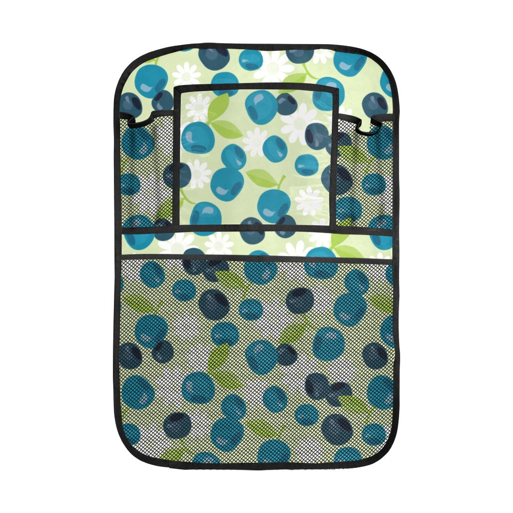 blueberry flower pattern Car Seat Back Organizer