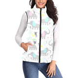 Cute elephant mouse pattern Women's Padded Vest