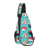 Cute sushi pattern All Over Print Chest Bag