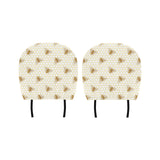 Bee honeycomb seamless design pattern Car Headrest Cover