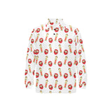 Daruma japanese wooden doll Men's Long Sleeve Polo Shirt