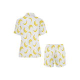 Banana pattern Women's V-Neck Short Pajama Set