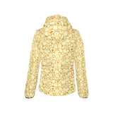 Popcorn Pattern Print Design 04 Women's Padded Hooded Jacket