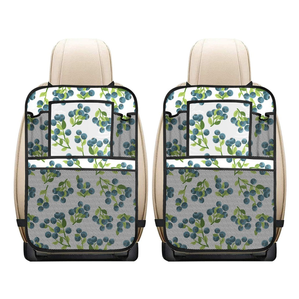 blueberry white background Car Seat Back Organizer