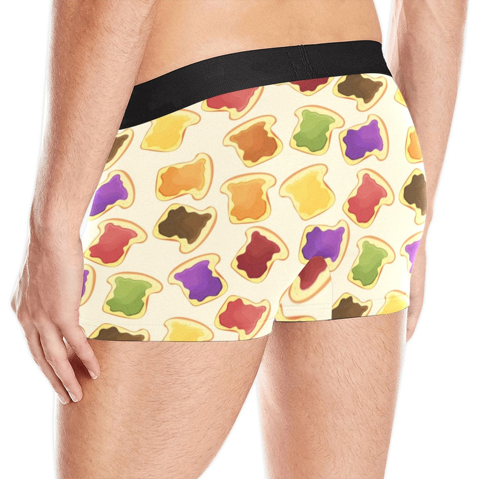 Bread Toast Pattern Print Design 02 Men's All Over Print Boxer Briefs Men's Underwear