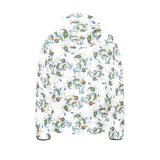 Peacock feather pattern Kids' Boys' Girls' Padded Hooded Jacket