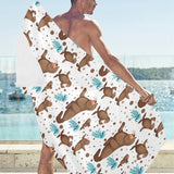 sea lion Seals jellyfish pattern Beach Towel