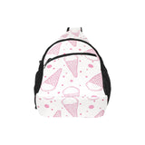 Hand drawn ice cream pattern All Over Print Chest Bag