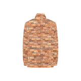 Brick Printed Pattern Print Design 04 Women's Long Sleeve Polo Shirt