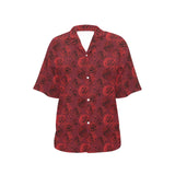 Rose Pattern Print Design 03 Women's All Over Print Hawaiian Shirt