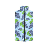 Watercolor grape pattern Women's Padded Vest