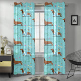 Dachshund decorative background Gauze Curtain