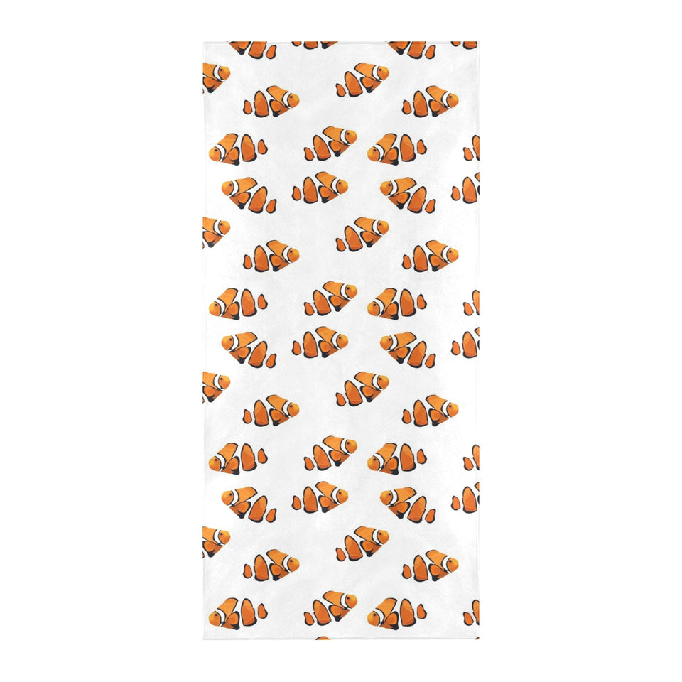 Clown Fish Pattern Print Design 03 Beach Towel