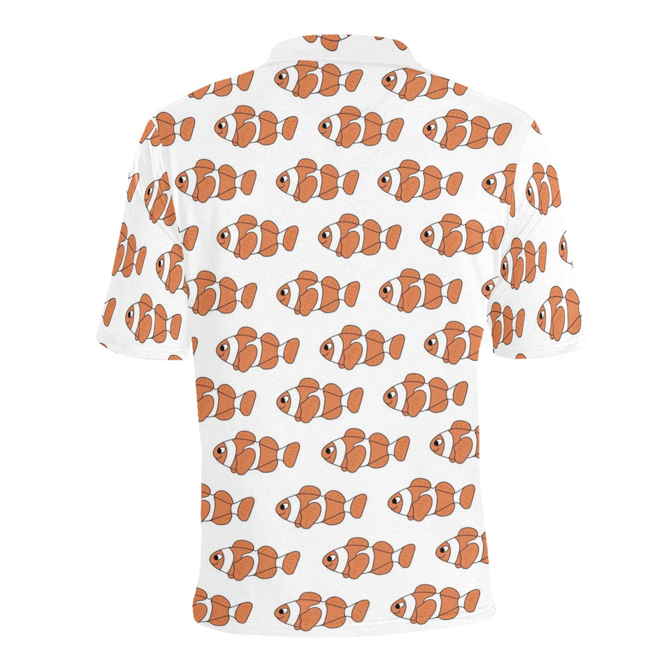 Clown Fish Pattern Print Design 05 Men's All Over Print Polo Shirt