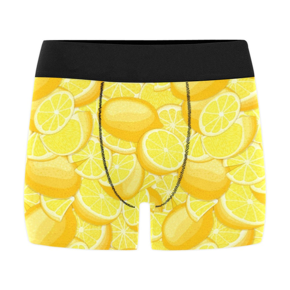 lemon pattern Men's All Over Print Boxer Briefs Men's Underwear
