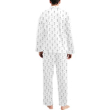 Engine Piston Background Pattern Print Design 01 Men's Long Pajama Set