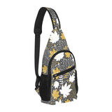 Beautiful gold autumn maple leaf pattern All Over Print Chest Bag