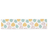 colorful onions white background Table Runner