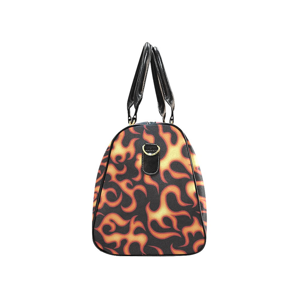 Fire flame dark pattern Travel Bag