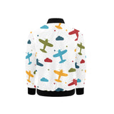 Airplane star cloud colorful Kids' Boys' Girls' Bomber Jacket