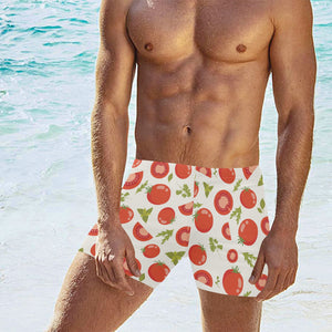 Tomato pattern Men's Swimming Trunks