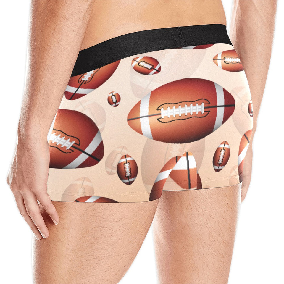 American football ball design pattern Men's All Over Print Boxer Briefs Men's Underwear