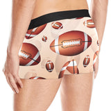 American football ball design pattern Men's All Over Print Boxer Briefs Men's Underwear
