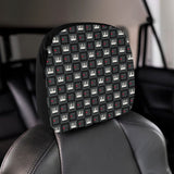 Piano Pattern Print Design 05 Car Headrest Cover