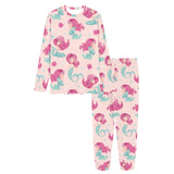 Cute little mermaid pattern Women's All Over Print Pajama Set