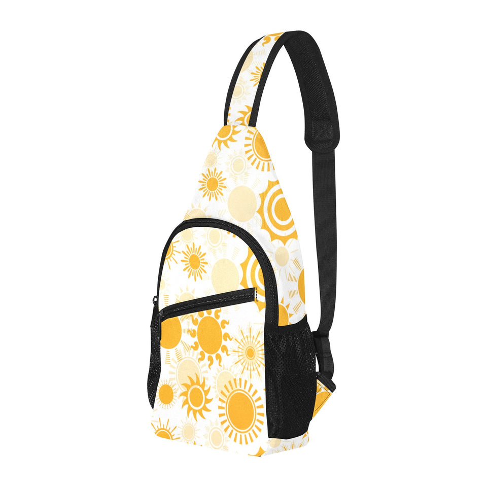 Sun design pattern All Over Print Chest Bag