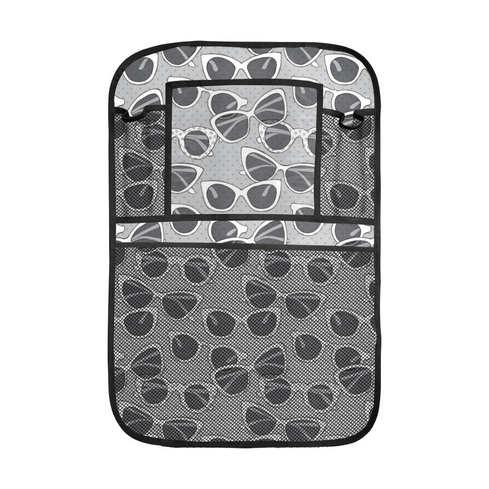 Sun Glasses Pattern Print Design 04 Car Seat Back Organizer