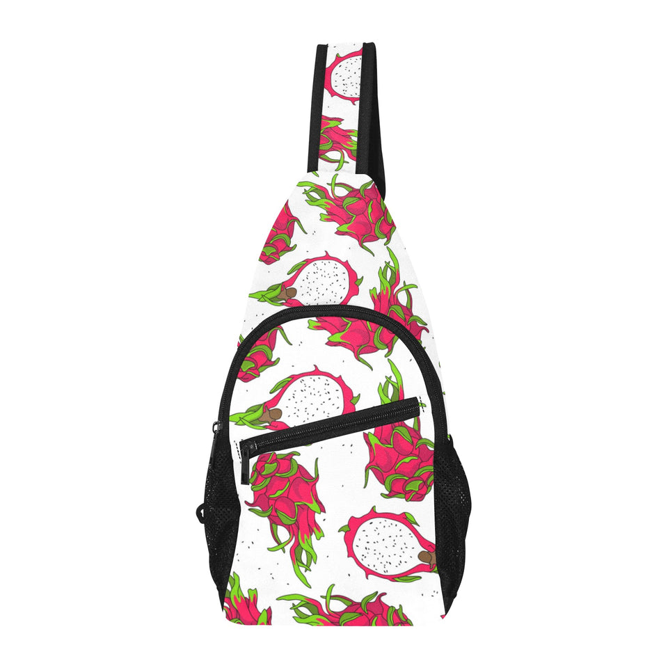 dragon fruits white background All Over Print Chest Bag