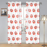 Daruma japanese wooden doll pattern Gauze Curtain