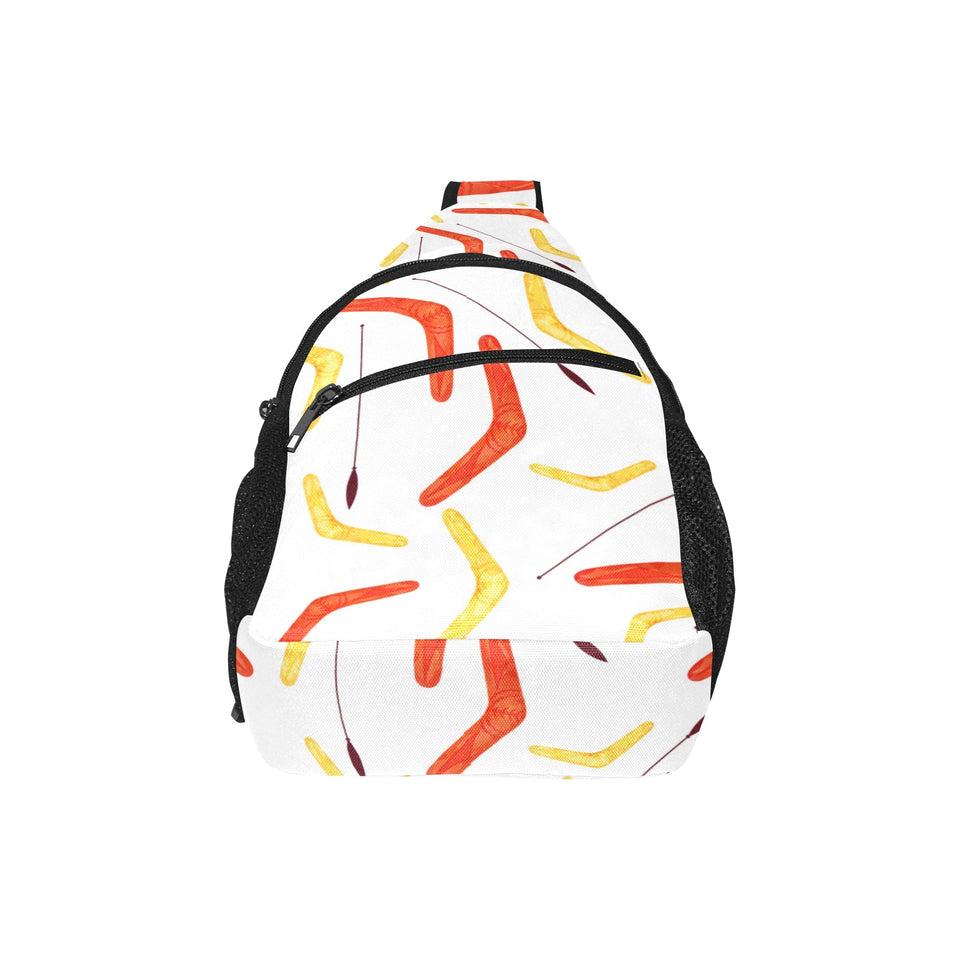 Waterclor boomerang Australian aboriginal ornament All Over Print Chest Bag
