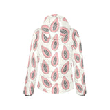 papaya pattern Women's Padded Hooded Jacket