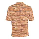 Brick Printed Pattern Print Design 04 Men's All Over Print Polo Shirt