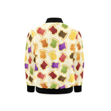Bread Toast Pattern Print Design 02 Kids' Boys' Girls' Bomber Jacket