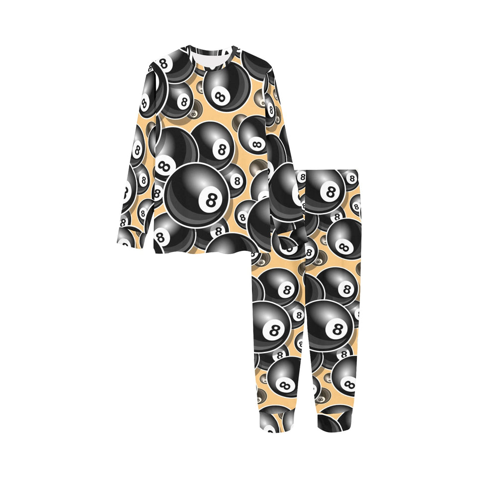 Billiard Ball Pattern Print Design 04 Kids' Boys' Girls' All Over Print Pajama Set