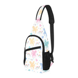 colorful unicorn rainbow heart pattern All Over Print Chest Bag